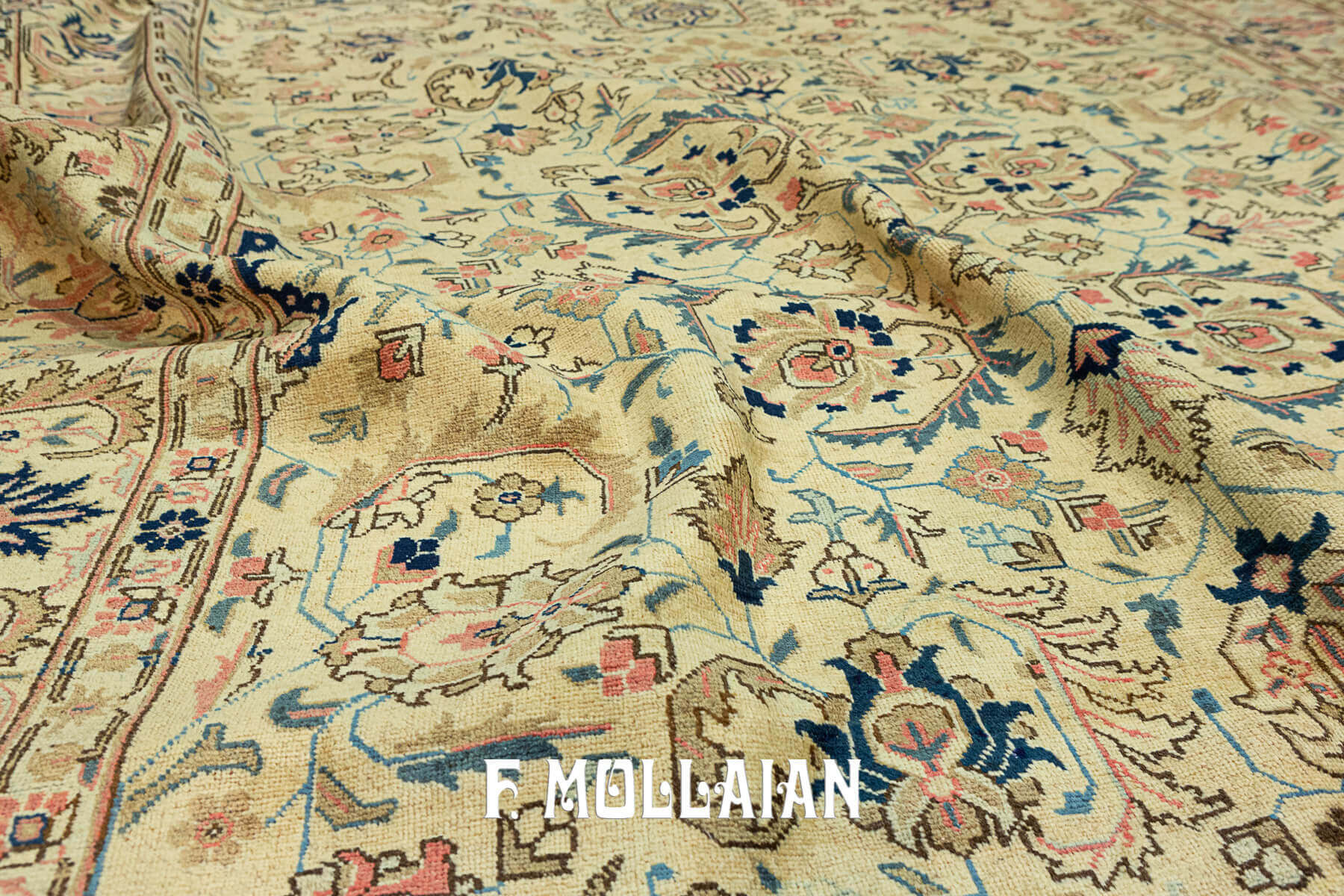 Hand-Knotted Antique Persian Tabriz Khoy Carpet n°:54628707